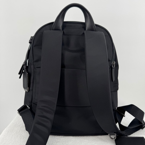 TUMI Voyageur Denver Black Nylon Backpack & TUMI Alpha ID Leather Wallet Set - Picture 13 of 16